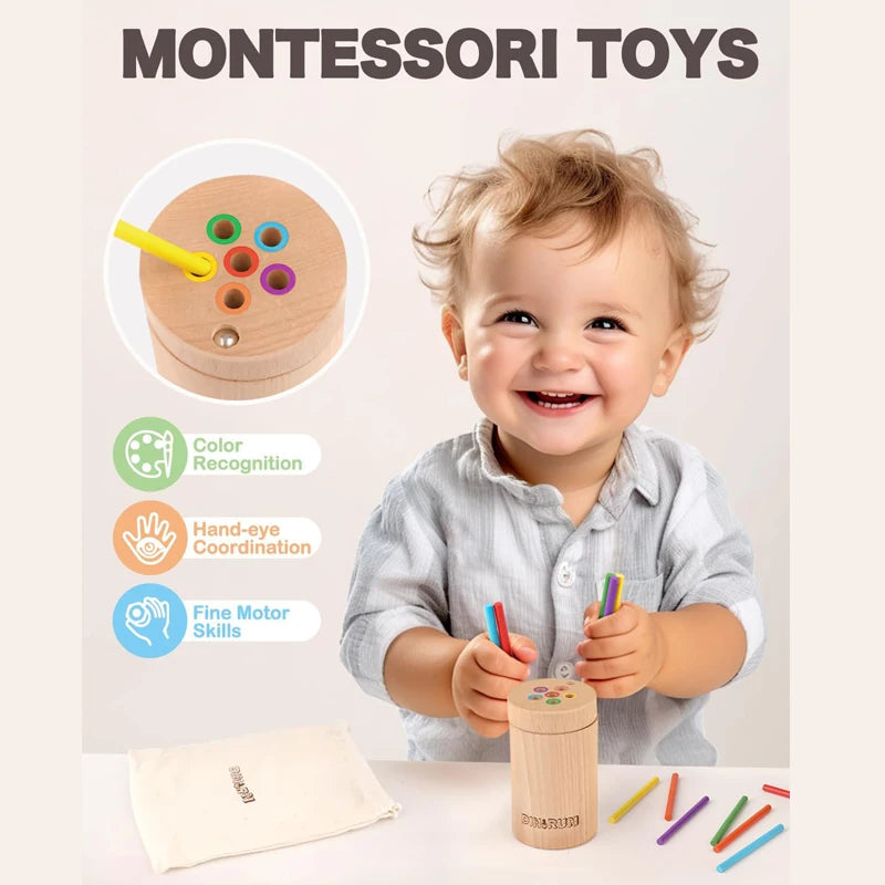 Montessori-Spiel Feinmotorik und Sortieren