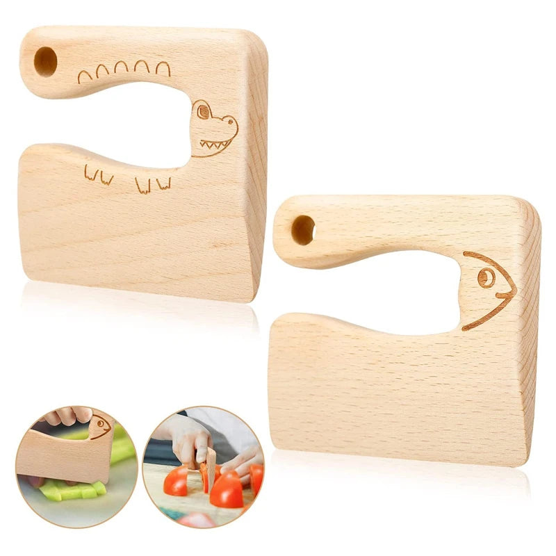 Kinderküchenmesser aus Holz