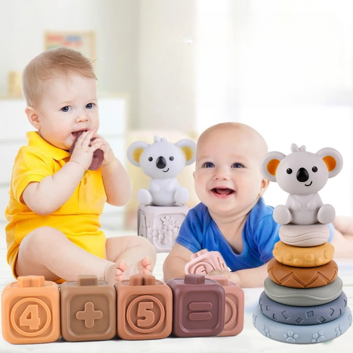 Baby-Silikon-Bauklötze