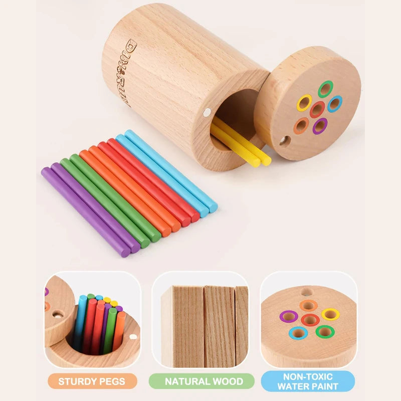 Montessori-Spiel Feinmotorik und Sortieren