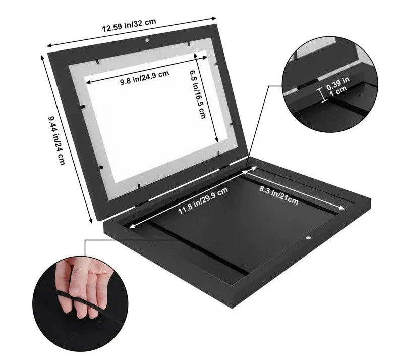 A4 Kunstwerke-Rahmen für Kinder für 150 A4 Bilder