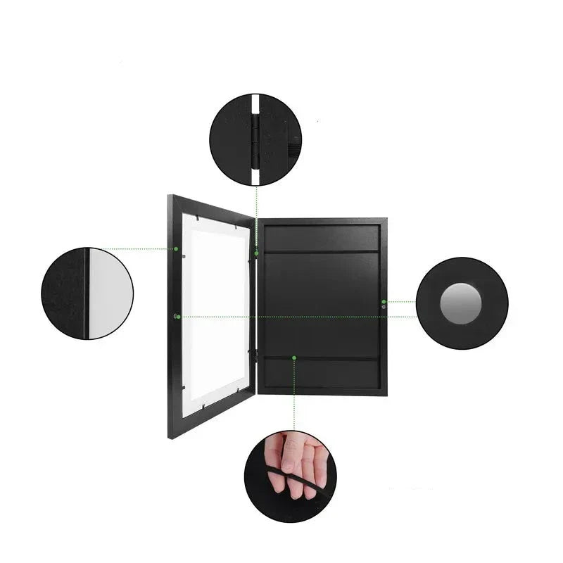 A4 Kunstwerke-Rahmen für Kinder für 150 A4 Bilder