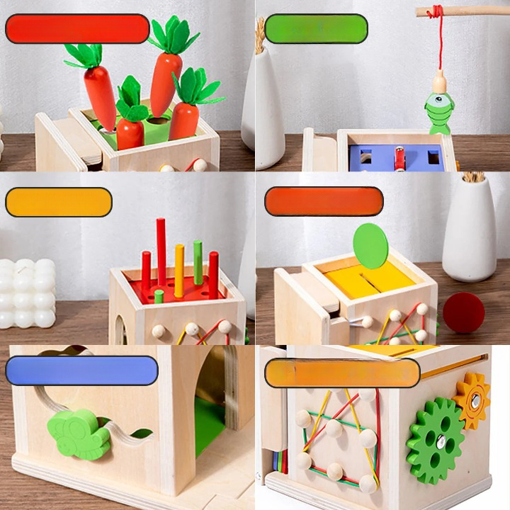 8-in-1 Montessori Aktivitätswürfel