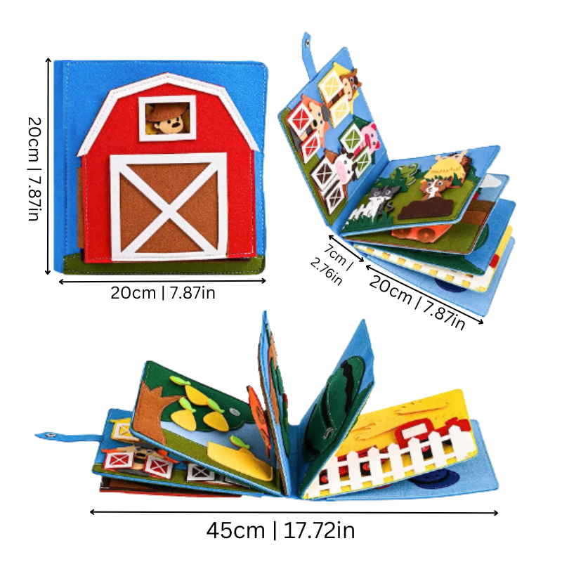 FilzBuch Bauernhof – Interaktives Lernbuch für Kinder