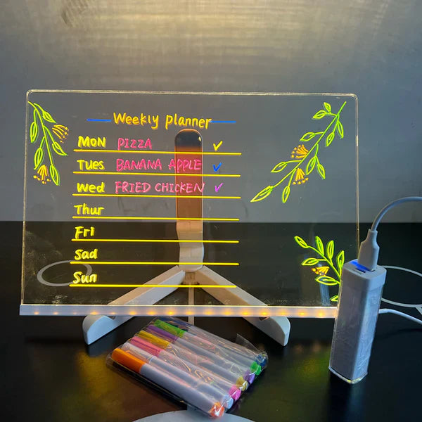 LED Zeichenbrett für Kinder – Leuchtendes Mal- und Schreibtafel Spielzeug