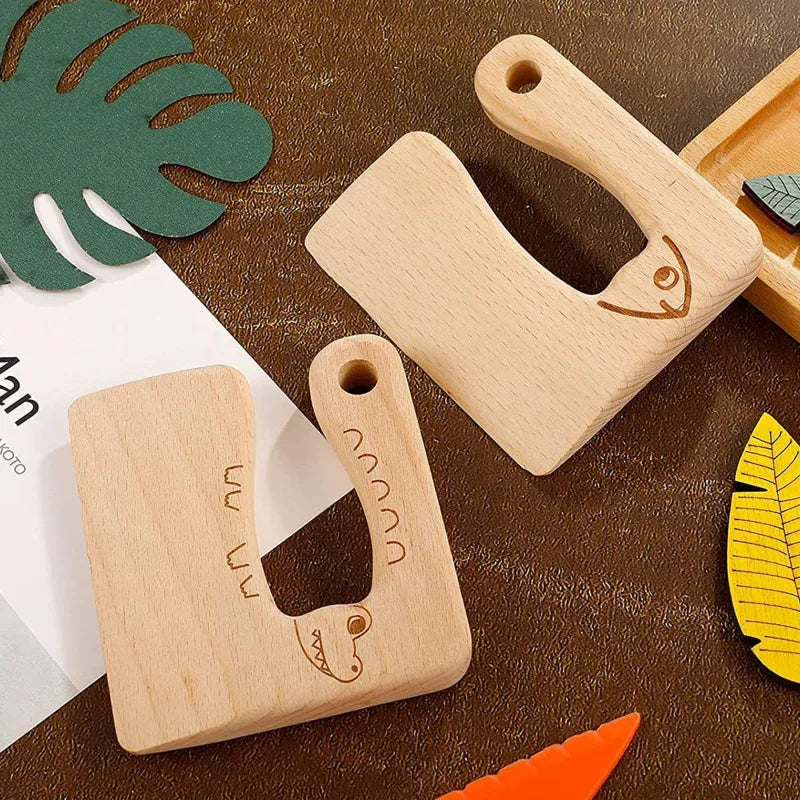 Kinderküchenmesser aus Holz