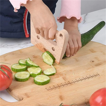 Kinderküchenmesser aus Holz
