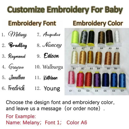 Personalisierbare Babydecke