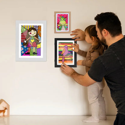 A4 Kunstwerke-Rahmen für Kinder für 150 A4 Bilder