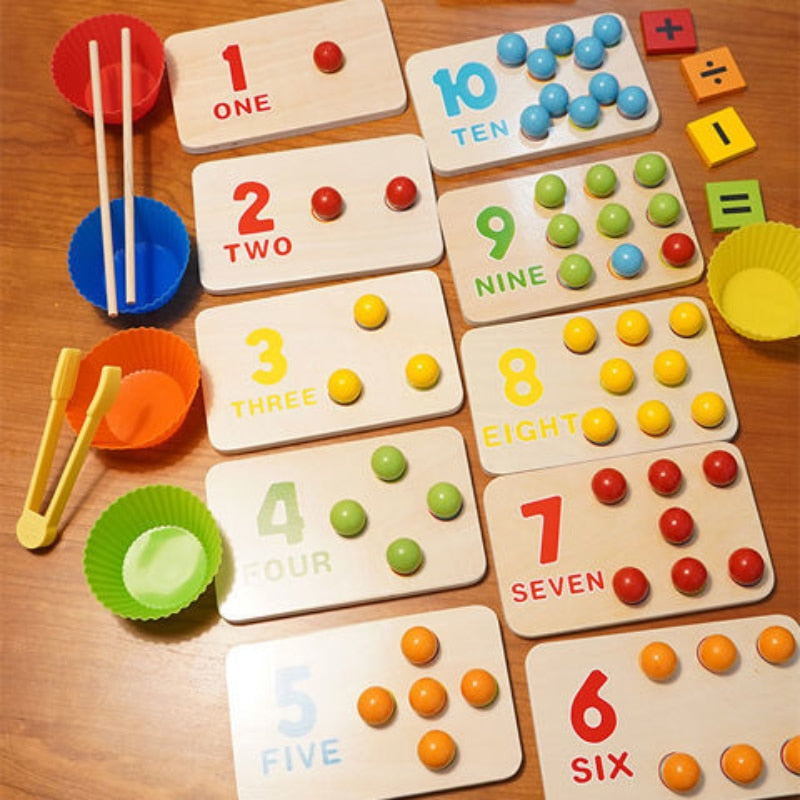 Montessori Zählen und Sortieren