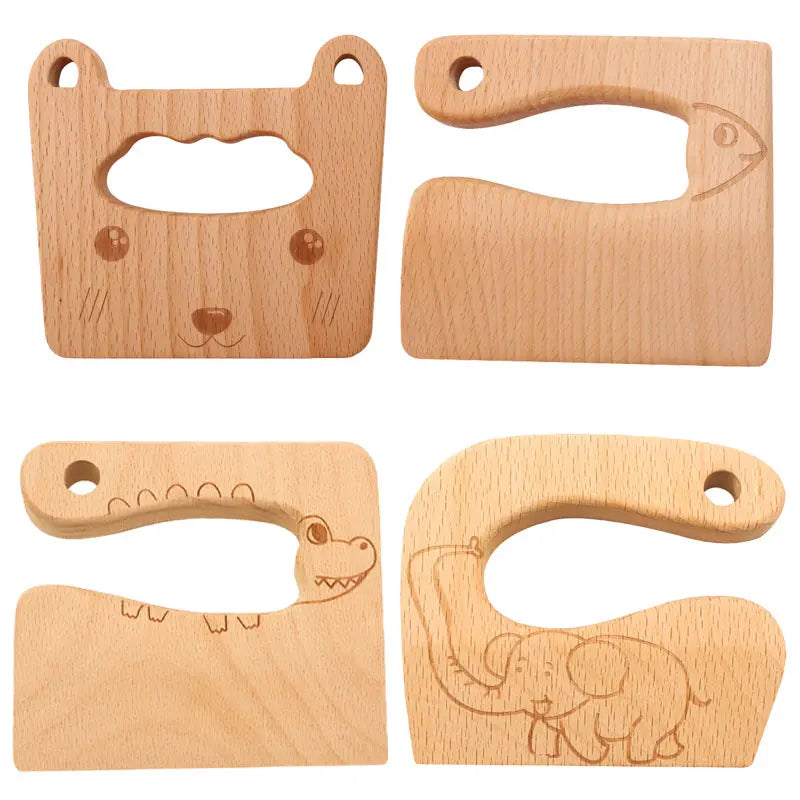 Kinderküchenmesser aus Holz