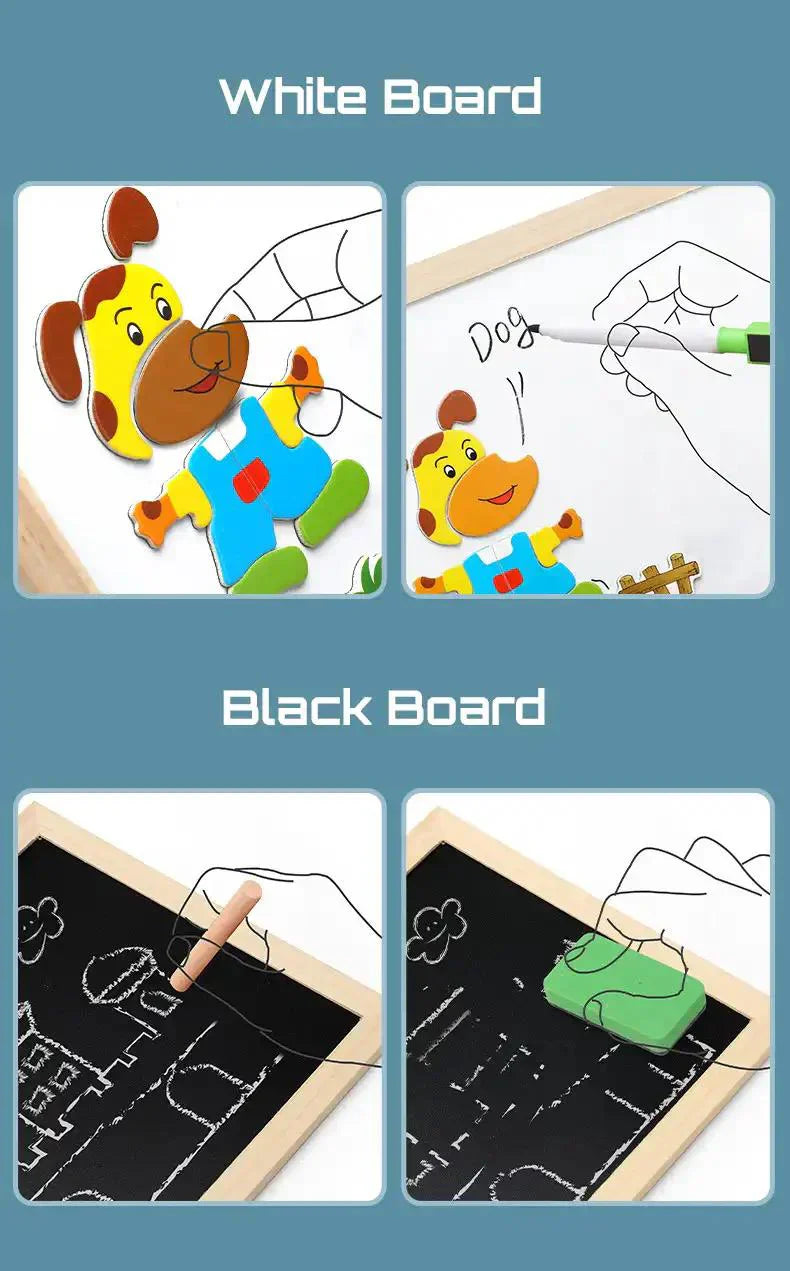 Wundertafel – 2in1 Lern- und Zeichentafel für Kinder