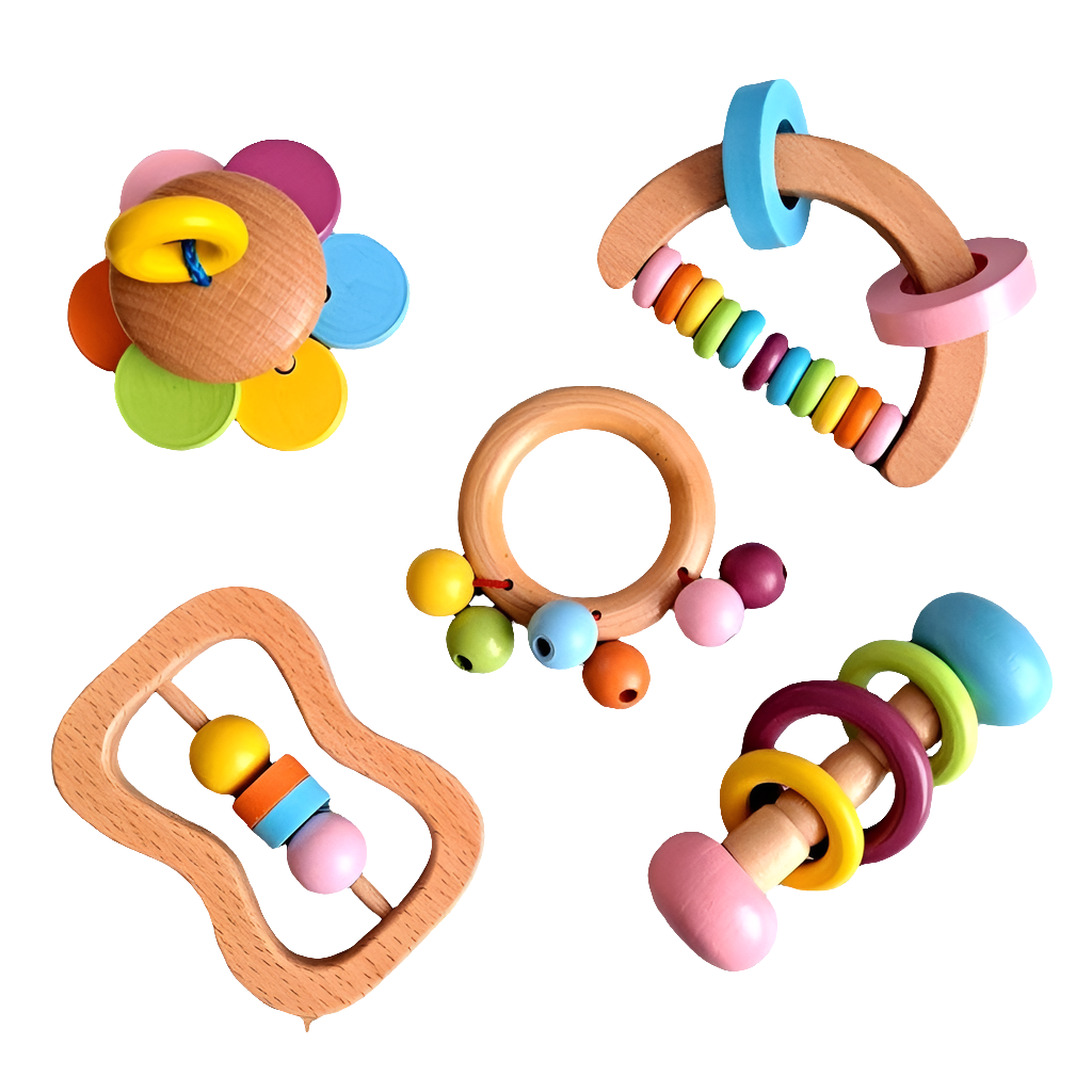 Bunte Babyrasseln